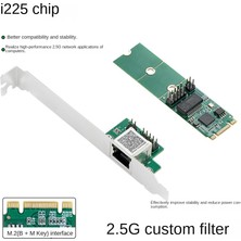 Internet I225 2.5g 2500 Mbps M.2 B Anahtar M Anahtar Pcıe 2.5 GB Ethernet Kartı RJ45 Lan B/m Anahtar Dizüstü Bilgisayar Kontrol Kartı (Yurt Dışından)