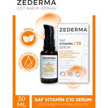 Zederma Saf Vitamin C 10 Serum & Parlaklık & Cilt Besleyici & Anti-Oksidan