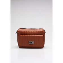 Chantaky 012 22005 Saten Kadın Omuz Çantası Taba Tek Ebat