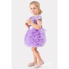 Bebesev Bebek Kız Çocuk Doğum Günü Parti Düğün Elbise Tüllü Tütü Astarlı Çocuk Giyim bebek giyim Kız Bebek