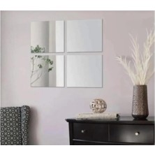 Tera Reklam Dekoratif Pleksi Ayna Kendınden Yapışkanlı (4 Adet)