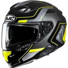 Hjc F71 Arcan MC3H Kapalı Motosiklet Kaskı Siyah Neon Sarı