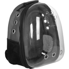 Armoni Kabuklu Astranot Kedi Köpek Taşıma Sırt Çantası (Siyah)