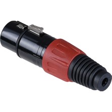 Tunex Red Metal Xlr Canon Dişi Jak TNX-4814 Rd