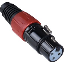 Tunex Red Metal Xlr Canon Dişi Jak TNX-4814 Rd