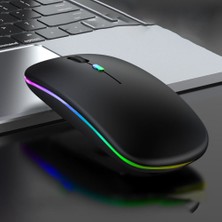 Washa Sessiz 2.4g+ Bluetooth 5.2 Bağlantılı Rgb 1600 Dpı Optik Mouse