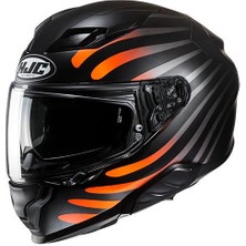 Hjc F71 Zen MC7SF Kapalı Motosiklet Kaskı Siyah Turuncu