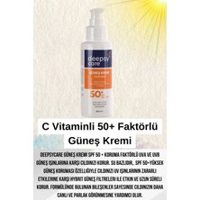 Deepsy Care Güneş Kremi C Vitaminli Aydınlatıcı Etkili Yüksek Koruma SPF50 100 ml