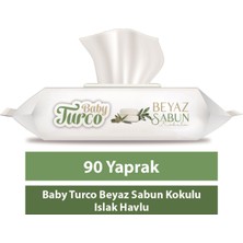 Baby Turco Islak Havlu Beyaz Sabun Kokulu 90X12 Yaprak