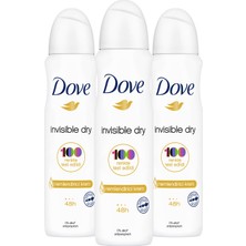 Dove Kadın Deodorant Invisible Dry 150 ml - 3'lü Paket