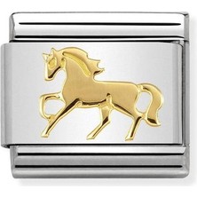 Nomination Composable Classic Dekoratif Link - Semboller - Dörtnala - (26 Galloping Horse) 18K Altın