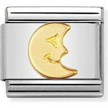 Nomination Composable Classic Dekoratif Link - Eğlence - Ay - (15 Moon) 18K Altın