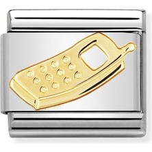 Nomination Composable Classic Dekoratif Link - Teknoloji - Telefon - (11 Cell Phone) 18K Altın