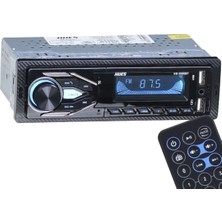 Hues 4X60W Rms Çift USB Girişli Bluetooth 'lu 7 Renkli Ekran Oto Radyo Teyp HS-3300 Bt