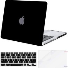 Five-E Apple MacBook Pro 14.2 M3 Çipli 2024 Darbelere Dayanıklı Buzlu Matte Ön Arka Kapak Kılıf ve Koruyucu Set A2918 A2992