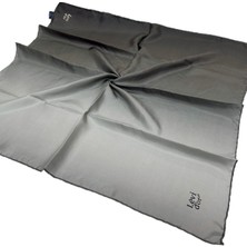 Levidor Twill Ipek Eşarp - Degrade - Gri Füme