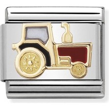 Nomination Composable Classic Dekoratif Link - Teknoloji - Traktör - (22 Tractor) 18K Altın