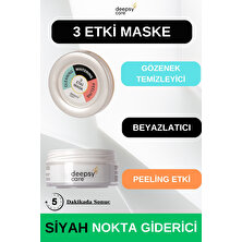 Deepsy Care 3'lü Etki Maske Beyazlatıcı Peeling Cleaning