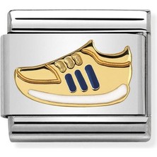 Nomination Composable Classic Dekoratif Link - Günlük Hayat - Mavi Spor Ayakkabısı -  18K Altın