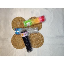 Dzc Kuzenler Avm Renkli ve Siyah Saç Örgü Lastiği 2 Kutu (200 Adet)