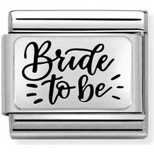 Nomination Composable Classic Dekoratif Link - Plakalar Mesajlar - Gelin -  925 Gümüş