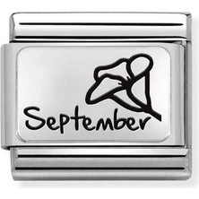 Nomination Composable Classic Dekoratif Link - Plakalar Aylar - Eylül - (21 September) 925 Gümüş