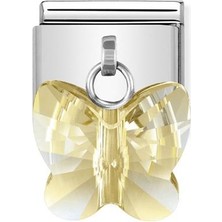 Nomination Composable Classic Dekoratif Charm - Charm Kristal  - Altın - (28 Gold)