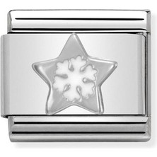 Nomination Composable Classic Dekoratif Link - Semboller - Yıldız Kar -  925 Gümüş