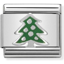 Nomination Composable Classic Dekoratif Link - Semboller - Noel Ağacı -  925 Gümüş