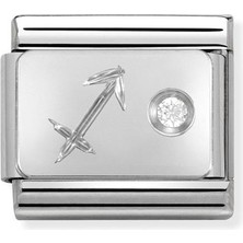 Nomination Composable Classic Dekoratif Link - Burçlar - Yay Burcu -  925 Gümüş Zirkon