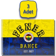 Timon Fenerbahçe 17X24 15 Yaprak Karton Kapak Spiralli Resim Defteri 3 Adet