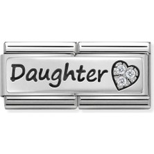 Nomination Composable Classic Dekoratif Link - Ikili Semboller - Kız Çocuğu -  925 Gümüş