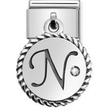 Nomination Composable Classic Dekoratif Charm - Charm Yazılar - N - (14 N) 925 Gümüş