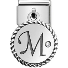 Nomination Composable Classic Dekoratif Charm - Charm Yazılar - M - (13 M) 925 Gümüş