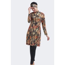 C&city Tam Kapalı 3'lü Tesettür Mayo C11003 Siyah