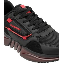 Slazenger Siyah/kırmızı Erkek Sneaker Spor Ayakkabı