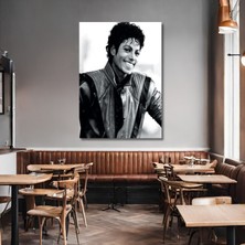 Gaagart Tekli Dikey Kanvas Duvar Tablosu Ünlü Şarkıcı Michael Jackson