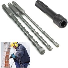 Depolife Kırıcı Delici Hilti Için Sds Plus Elmas Uçlu 3'lü Matkap Ucu Seti Sds Vidalama Bits Adaptör