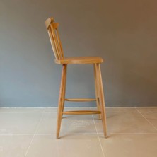 Kleinhaus Furniture Ahşap Yemek Odası Sandalyesi / Bar Sandalyesi