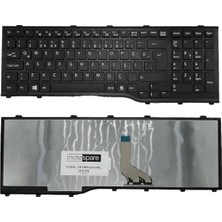 Notespare Fujitsu Siemens ile Uyumlu AH532-GL304, AH532-GL307, AH532-GL308 Notebook Klavye Siyah Tr