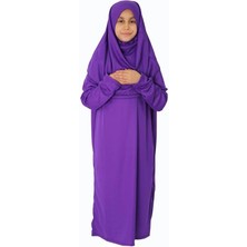 Monte Lui Kız Çocuk Tek Parça Namaz Elbisesi Gül Kurusu