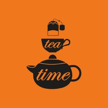 Emach Dizayn Tea Time Çay Zamanı Figürlü Ahşap Mutfak Duvar Dekorasyonu