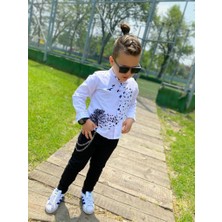 Modavals Erkek Çocuk 4 Parça Deri Ceket Kot Pantolon Kombin - 574283691