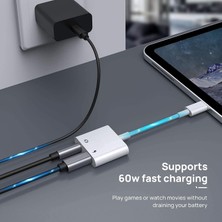 Hubify Type-C To 3.5mm Aux + 60W Hızlı Şarj Çevirici.