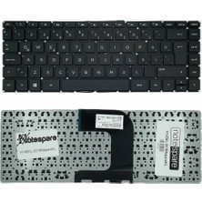 Notespare Hp ile Uyumlu 14-Am, 14-AM000, 14-AM100, 14-An, 14-AC600 Notebook Klavye Siyah Tr