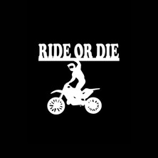 Emach Dizayn Ride Or Die Motorsiklet Ahşap Duvar Dekorasyonu