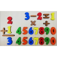 XML Evreni Ahşap Puzzle 4’lü Yapboz Seti Sayılar Alfabe Matematik Geometrik Şekiller Renkli