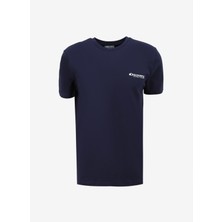 Discovery Expedition Lacivert Erkek Bisiklet Yaka T-Shirt D4SM-TST3294