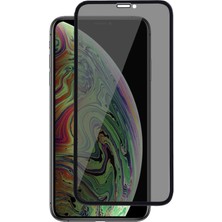 CepStok Apple iPhone X/xs Kırılmaz Cam Privacy Hayalet Kavisli Tam Ekran Koruyucu