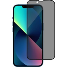 CepStok Apple iPhone 13 Kırılmaz Cam Privacy Hayalet Kavisli Tam Ekran Koruyucu